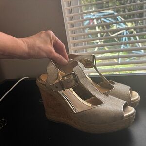 Women's Wedge Sandals - Tan